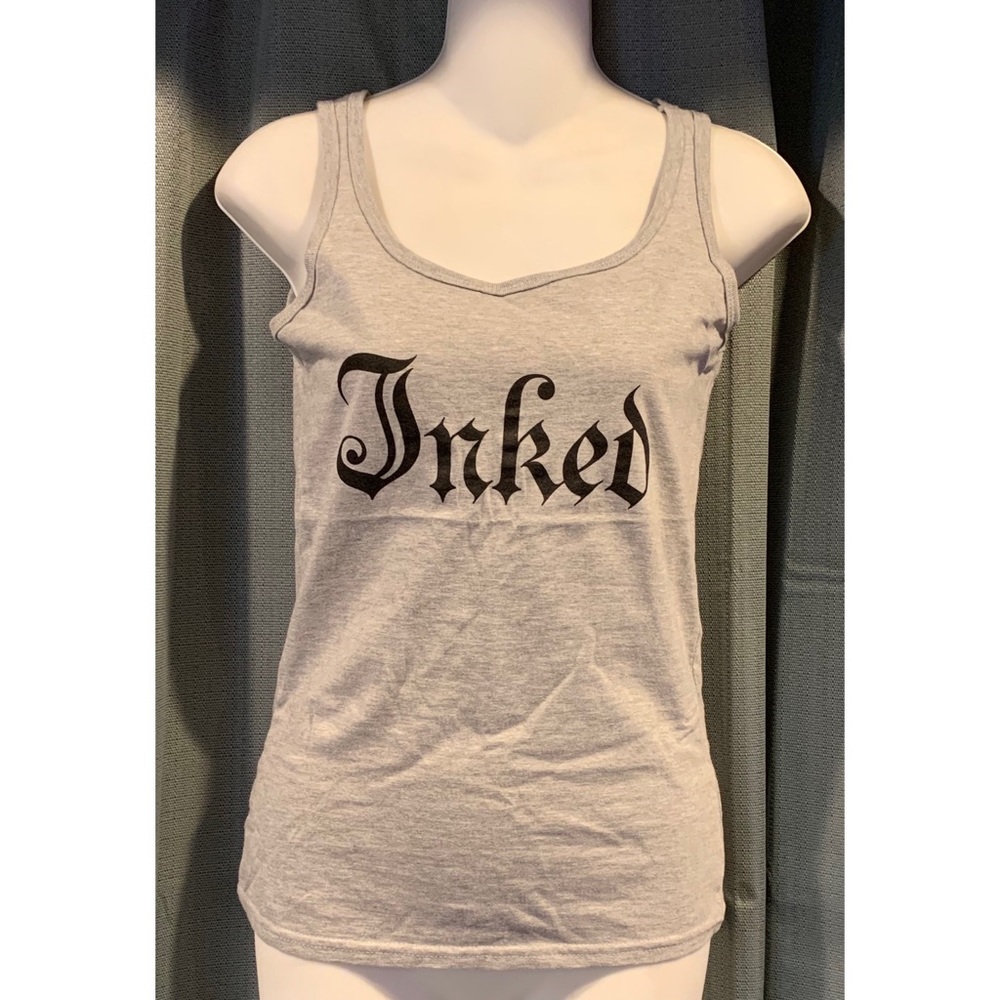 NEW Inked Logo Tank Top Gray